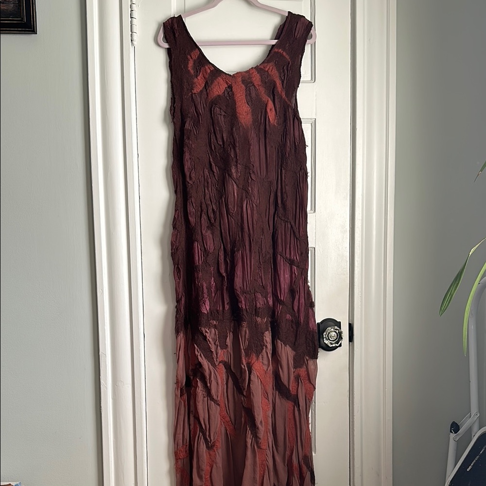 Elegant Brazilian Felt Sheer Sleeveless Dress